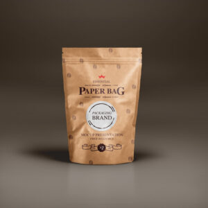 دانلود رایگان موکاپ بسته بندی کیسه کاغذی