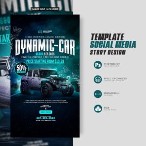 دانلود رایگان تمپلیت استوری اینستاگرام خودرو
