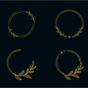 دانلود رایگان مجموعه زیبای تاج گل وکتور