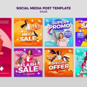 دانلود رایگان مجموعه فایل لایه‌باز psd موکاپ پست تبلیغاتی اینستاگرام موضوع فروش ویژه